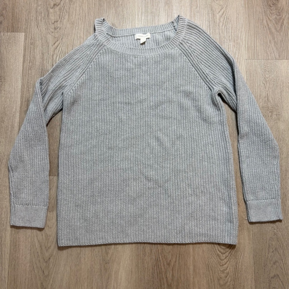 Treasure and Bond Peek-a-boo Shoulder Sweater Size Large